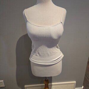 Style & Co. Women’s Built-in Bra Cami Tank Top | Size Small | White